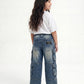Stone Wash Denim Cargo Jr