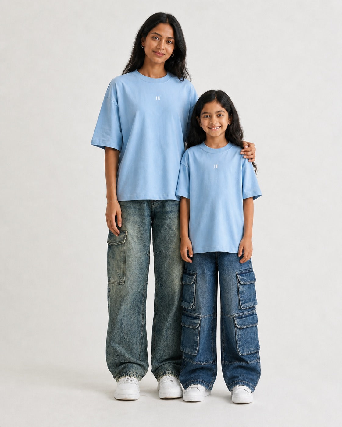 Stone Wash Denim Cargo Pack of 2