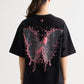 BLACK METAMORPHED BUTTERFLY T-SHIRT
