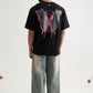 BLACK METAMORPHED BUTTERFLY T-SHIRT