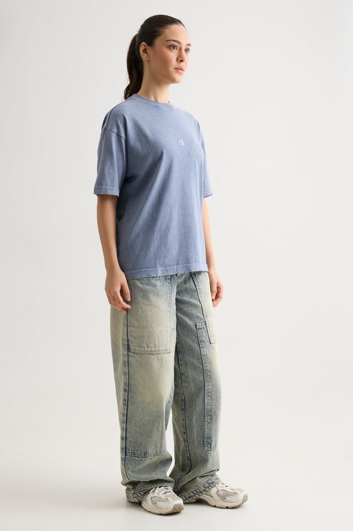 DUSTY BLUE WASH T-SHIRT