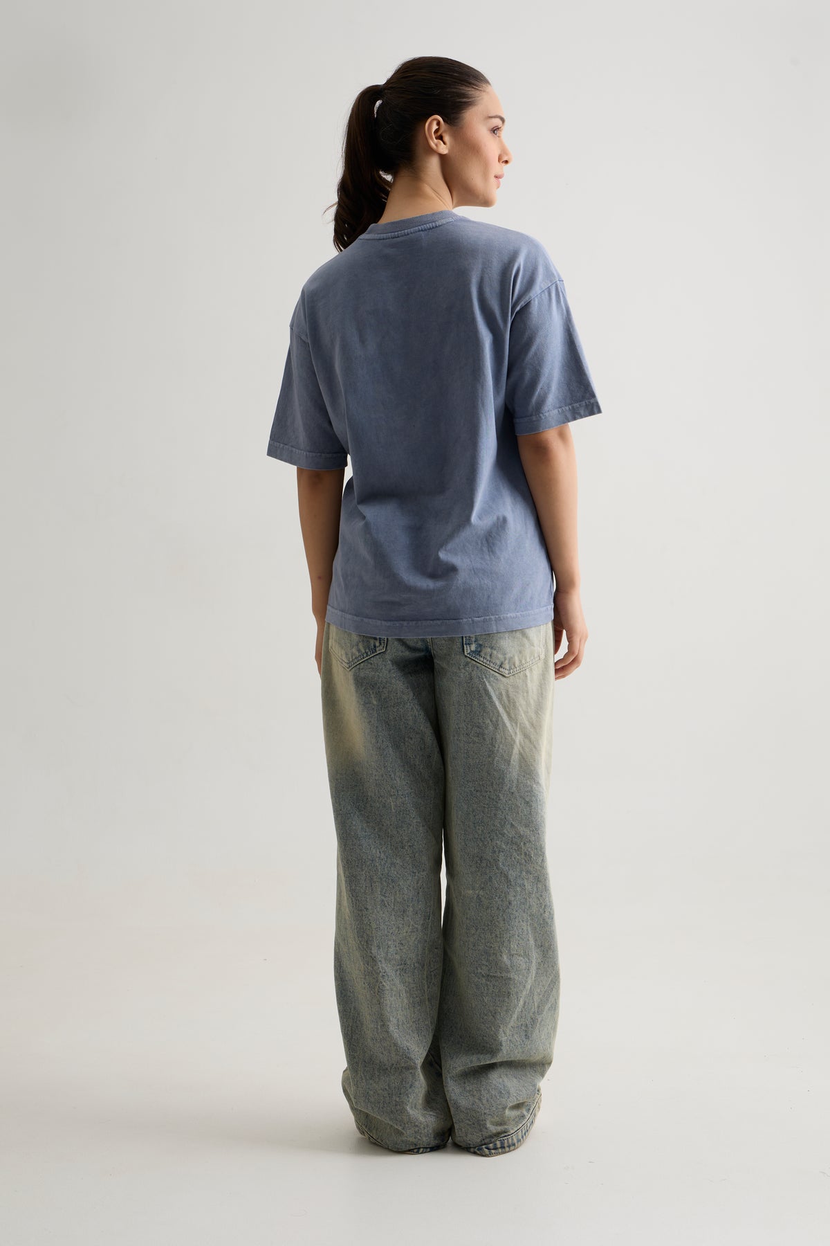 DUSTY BLUE WASH T-SHIRT