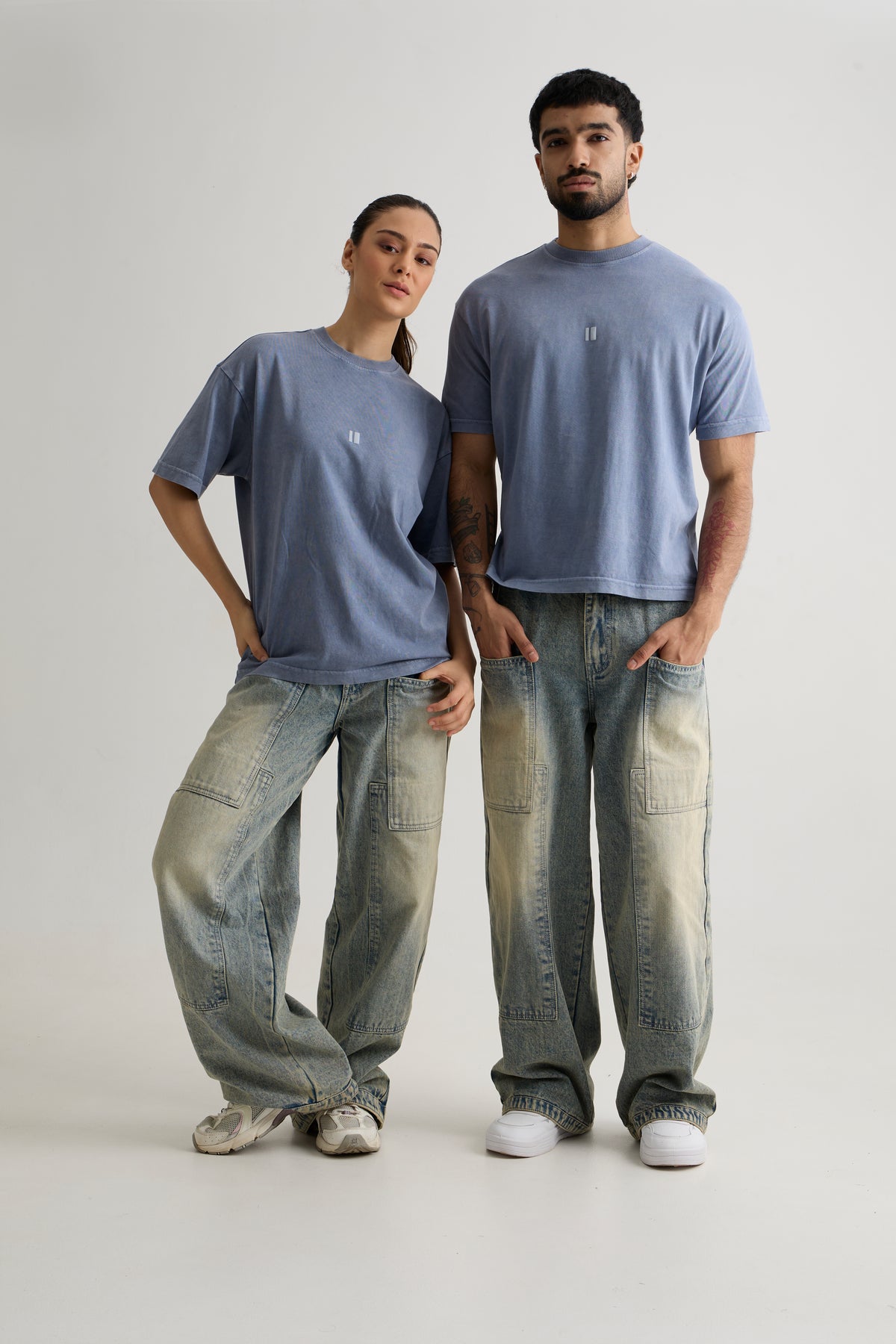 DUSTY BLUE WASH T-SHIRT