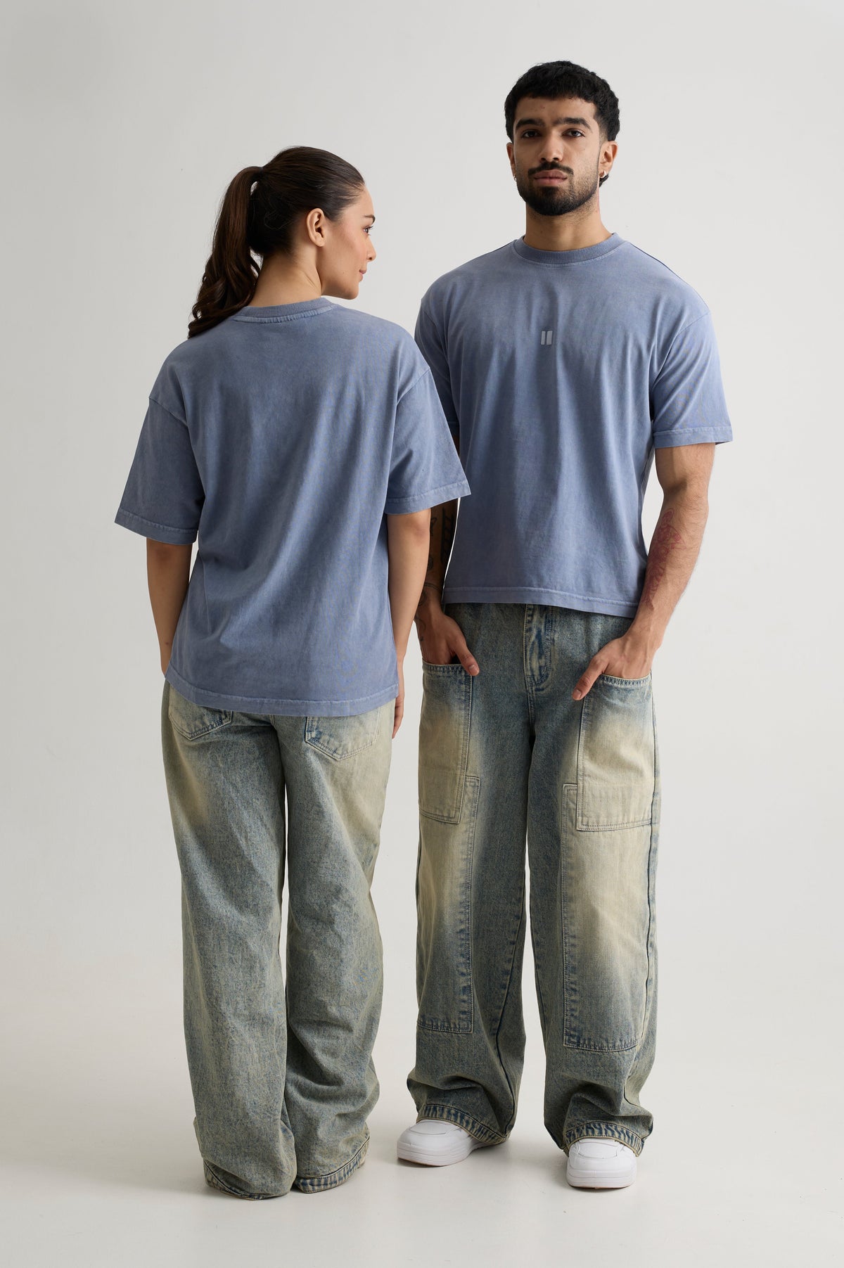 DUSTY BLUE WASH T-SHIRT