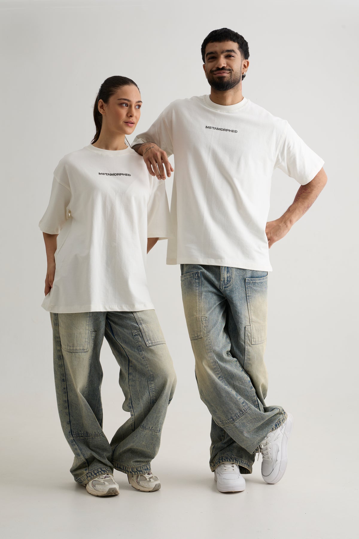 WHITE METAMORPHED HANS T-SHIRT