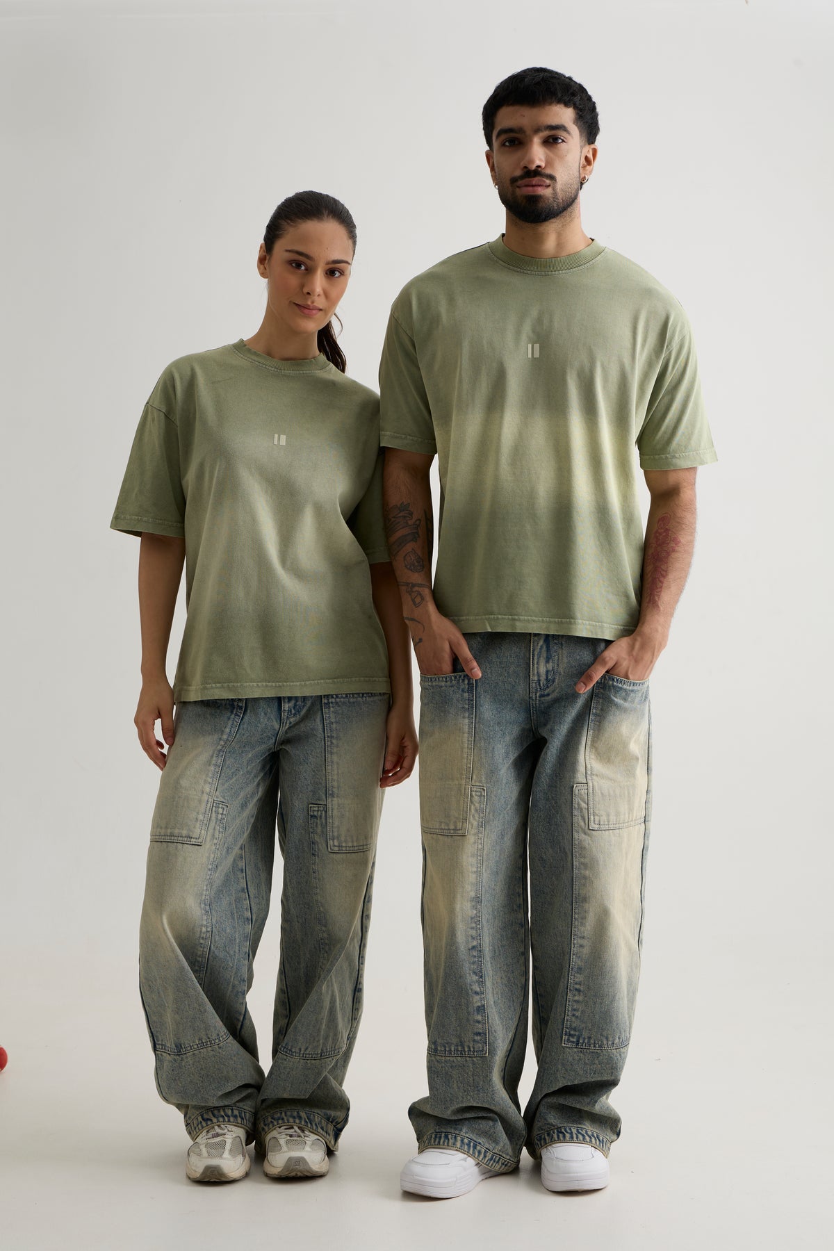 OLIVE WASH T-SHIRT
