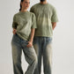 OLIVE WASH T-SHIRT