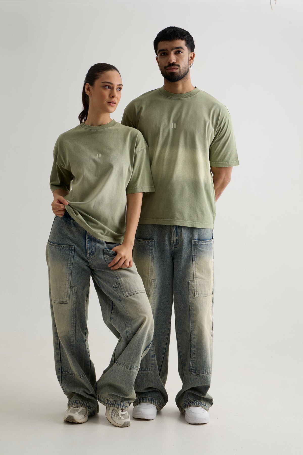 OLIVE WASH T-SHIRT