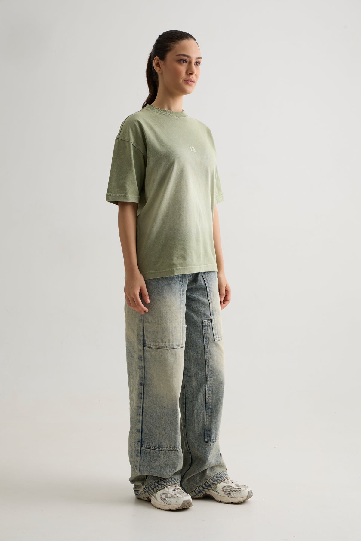 OLIVE WASH T-SHIRT