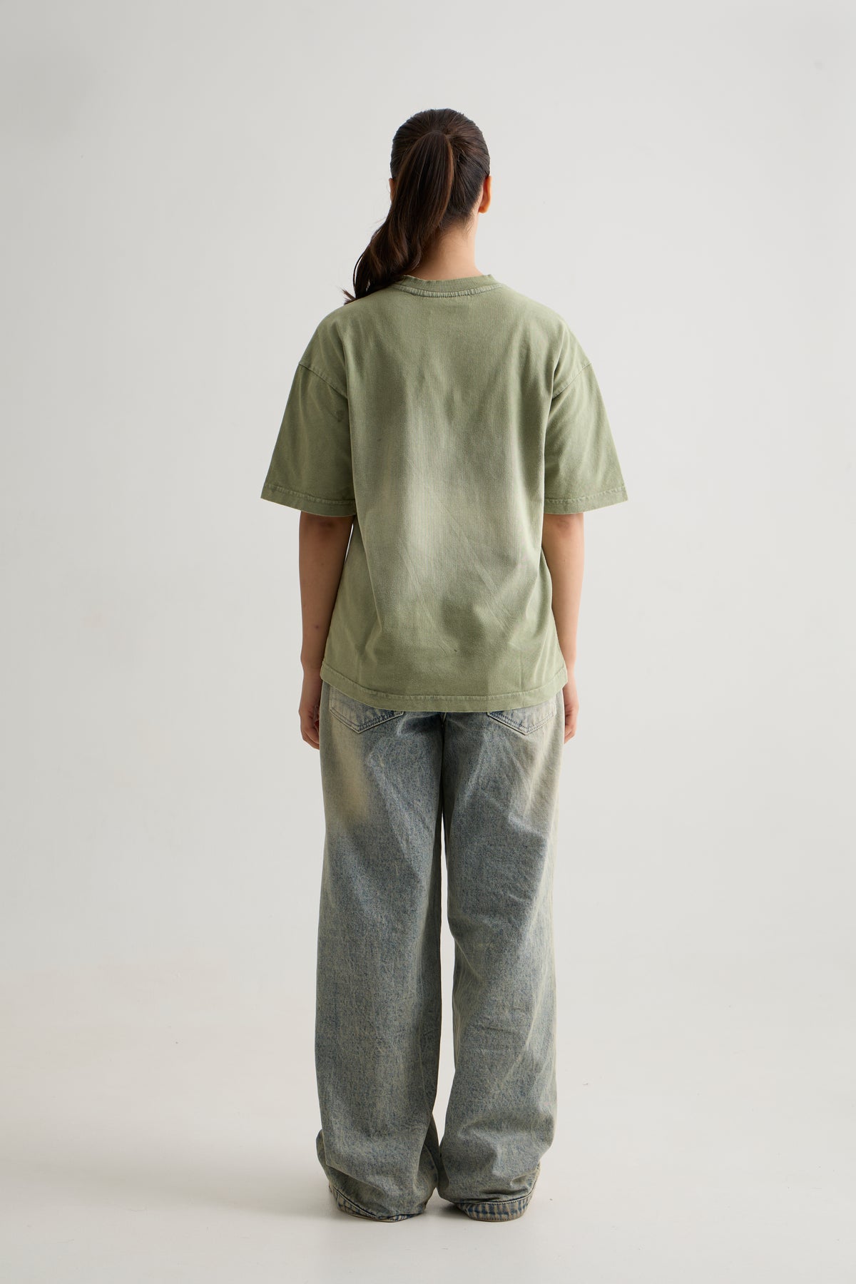 OLIVE WASH T-SHIRT