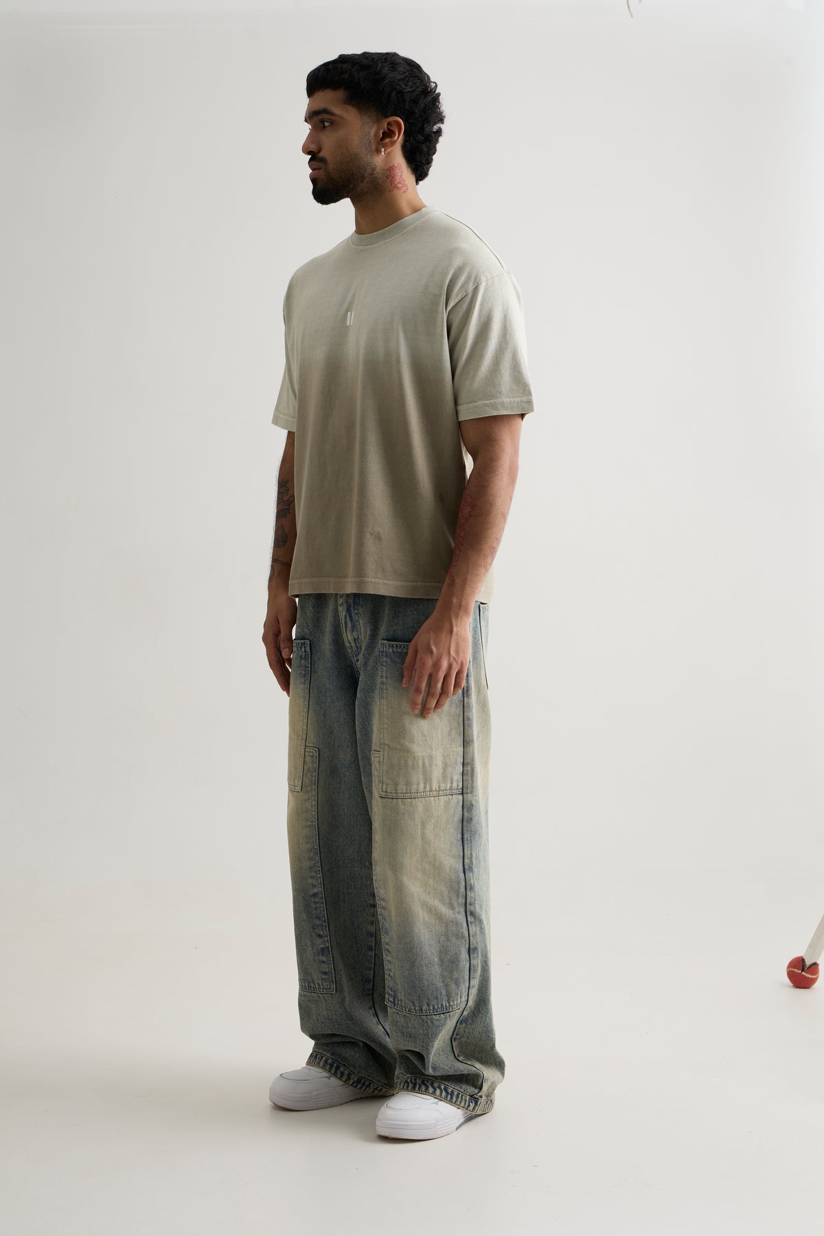OLIVE OMBRE T-SHIRT