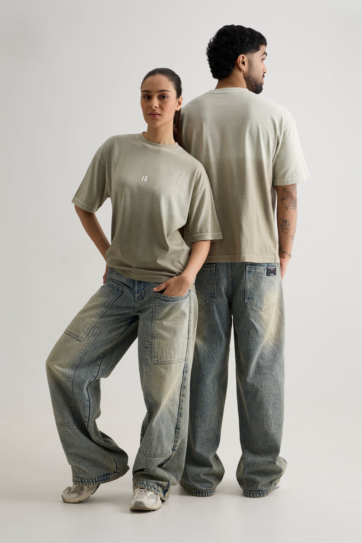 OLIVE OMBRE T-SHIRT