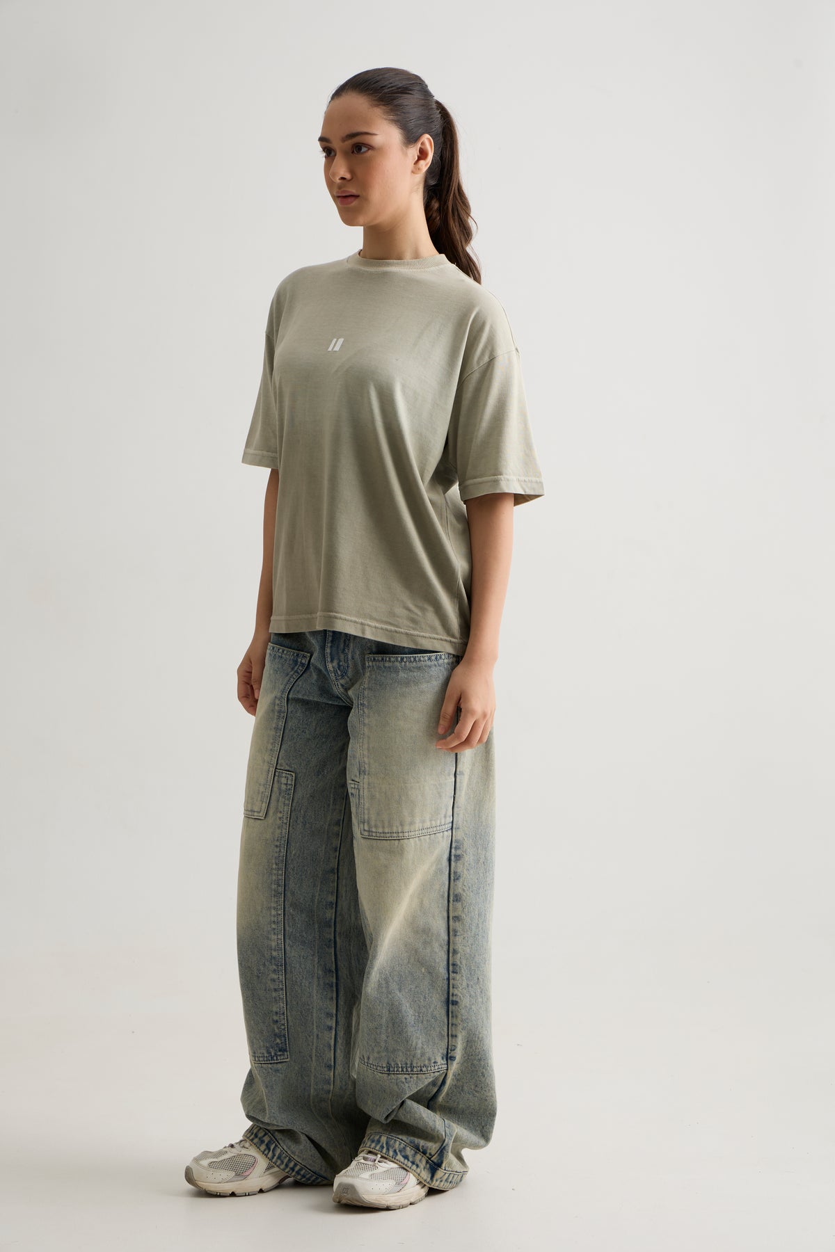 OLIVE OMBRE T-SHIRT