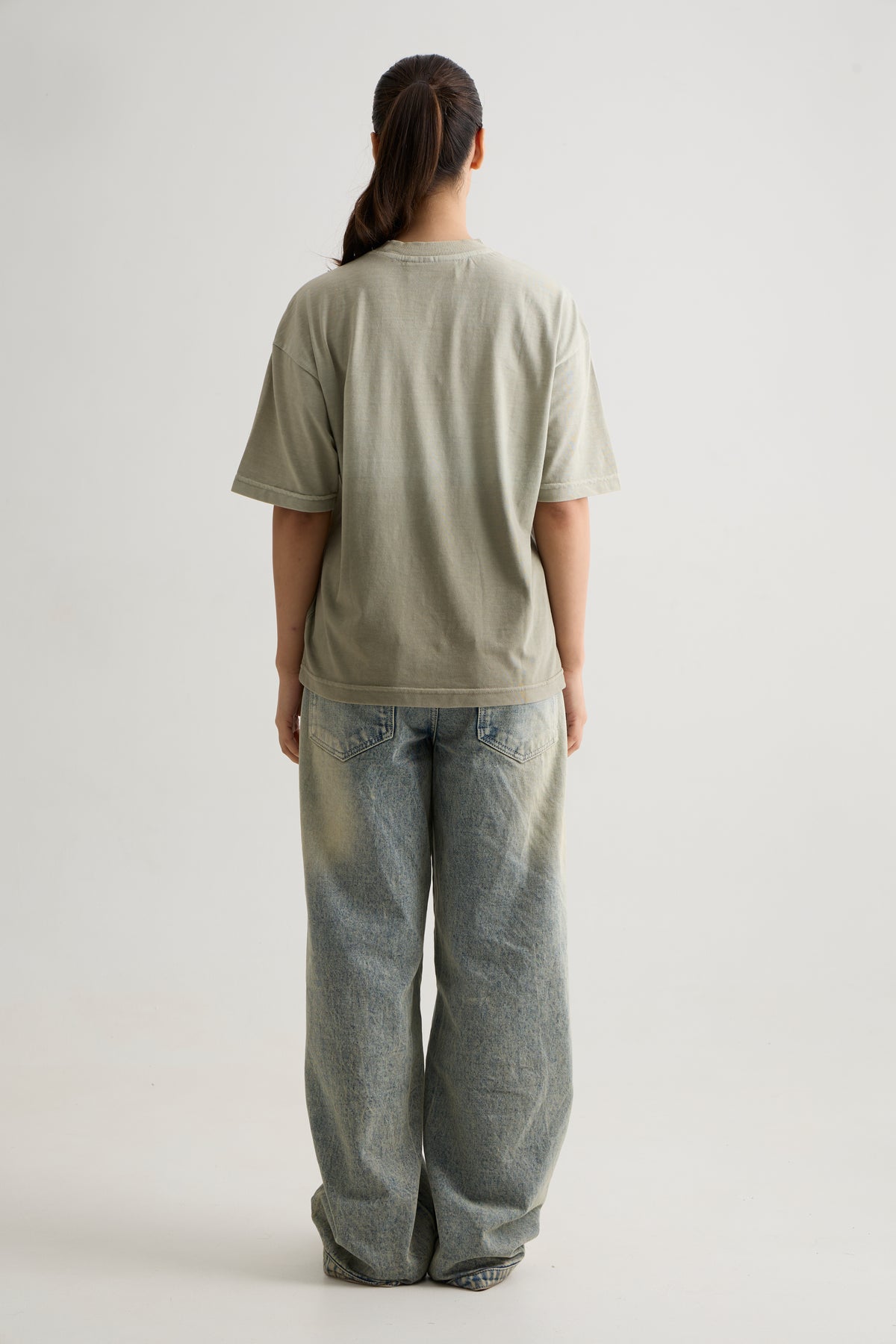 OLIVE OMBRE T-SHIRT