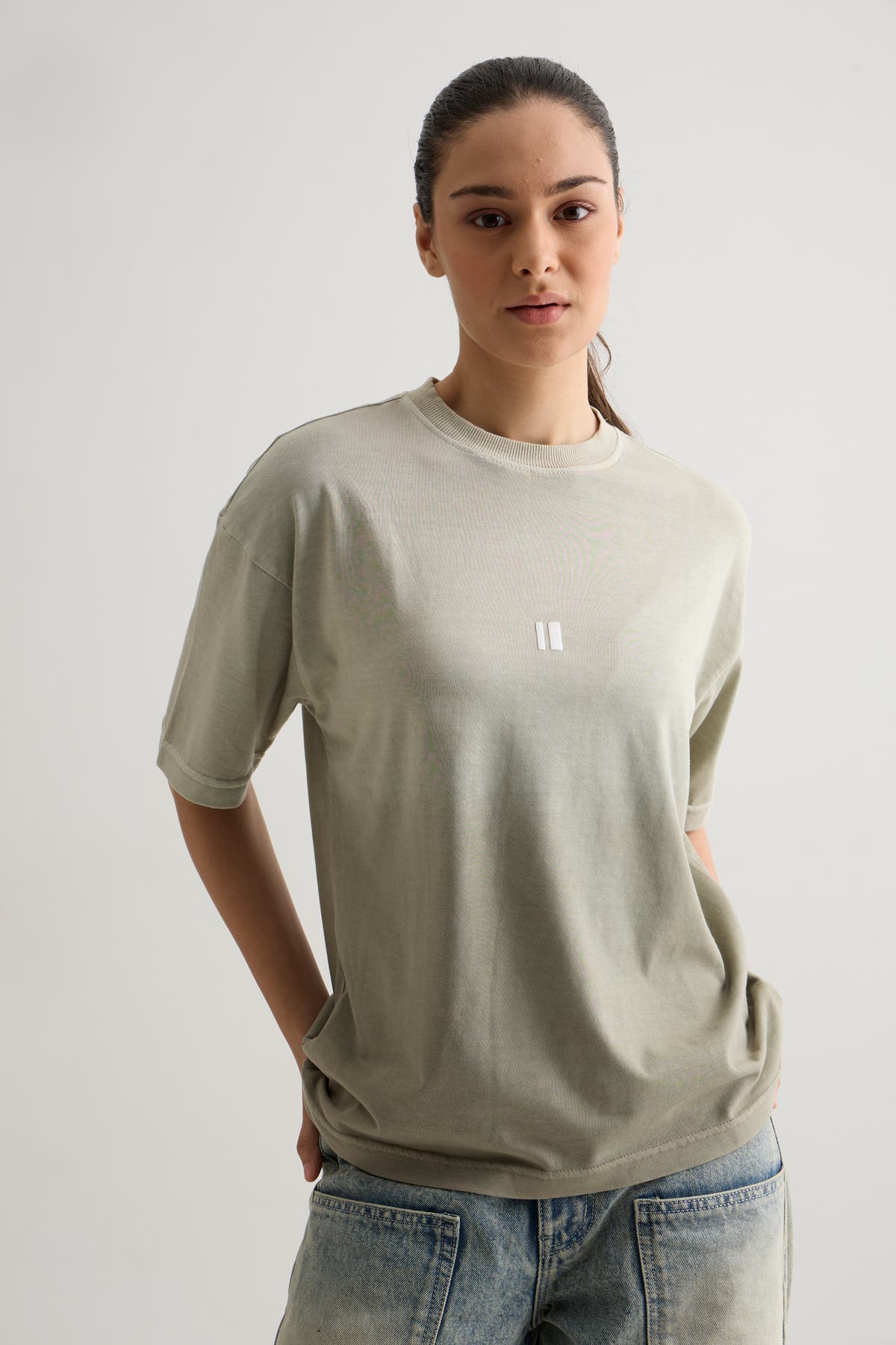 OLIVE OMBRE T-SHIRT