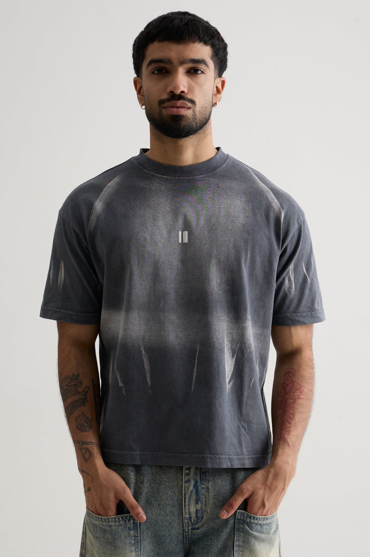 DARK GREY WASH MORPH T-SHIRT
