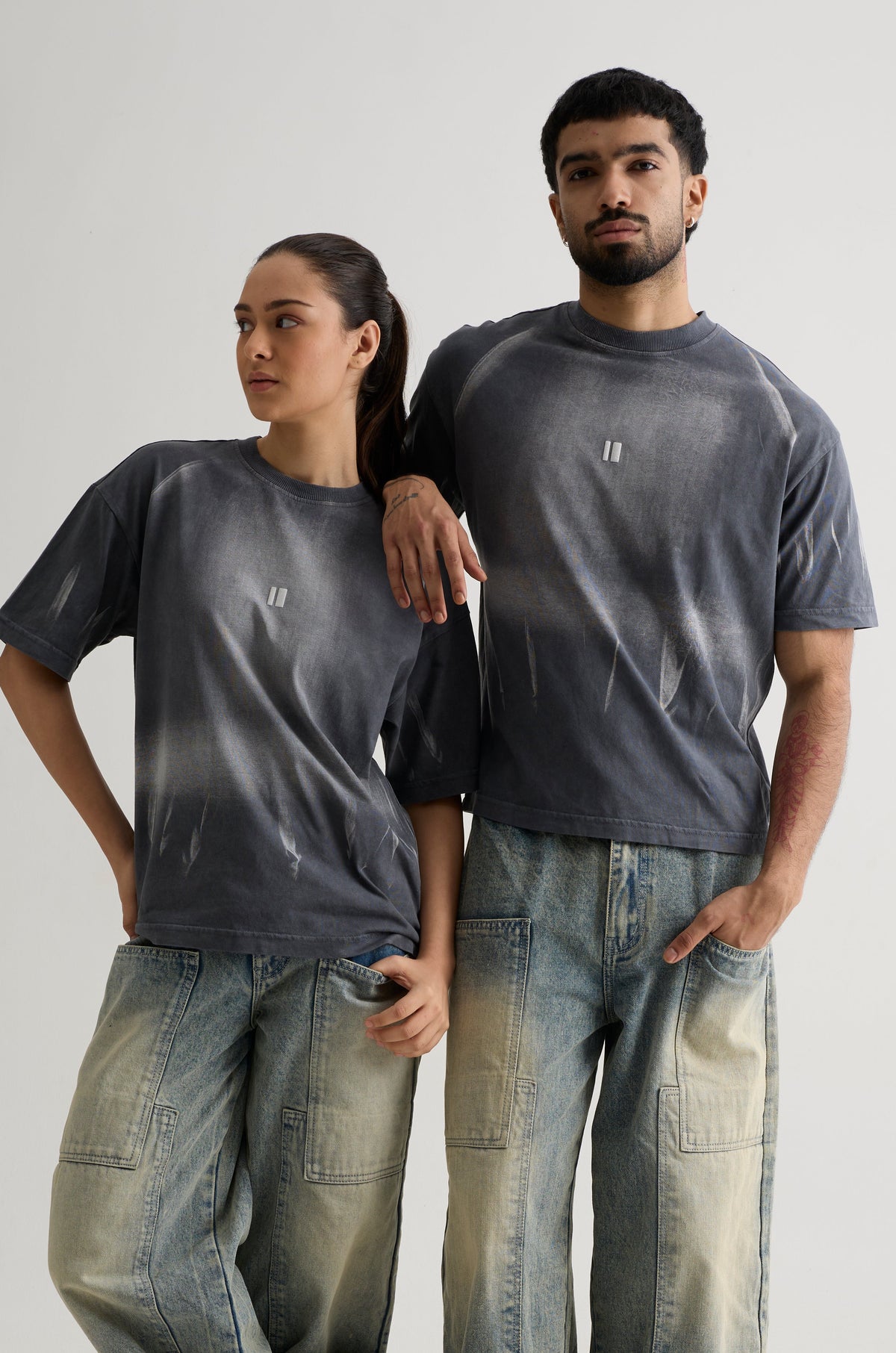 DARK GREY WASH MORPH T-SHIRT