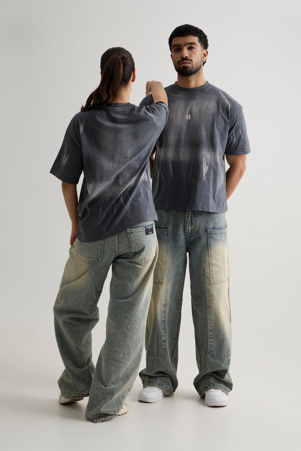 DARK GREY WASH MORPH T-SHIRT