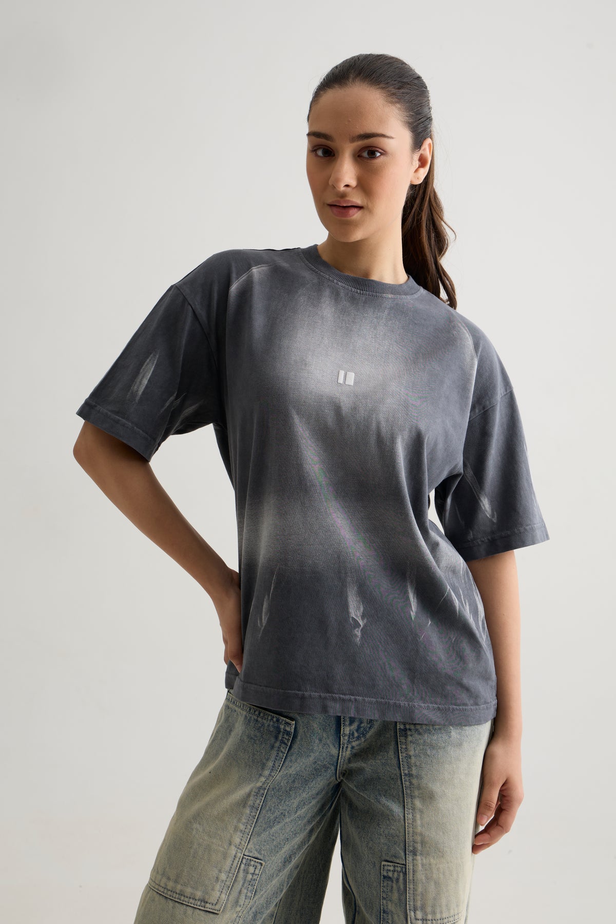 DARK GREY WASH MORPH T-SHIRT