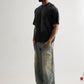 CHARCOAL WASH WAFFLE T-SHIRT