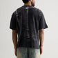 BLACK BRUSHED WAFFLE T-SHIRT