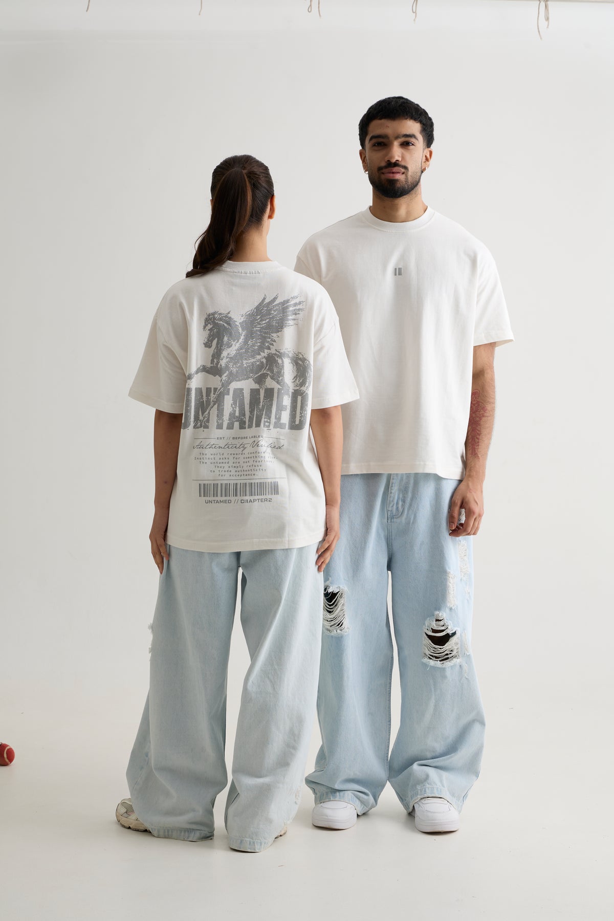 WHITE UNTAMED T-SHIRT