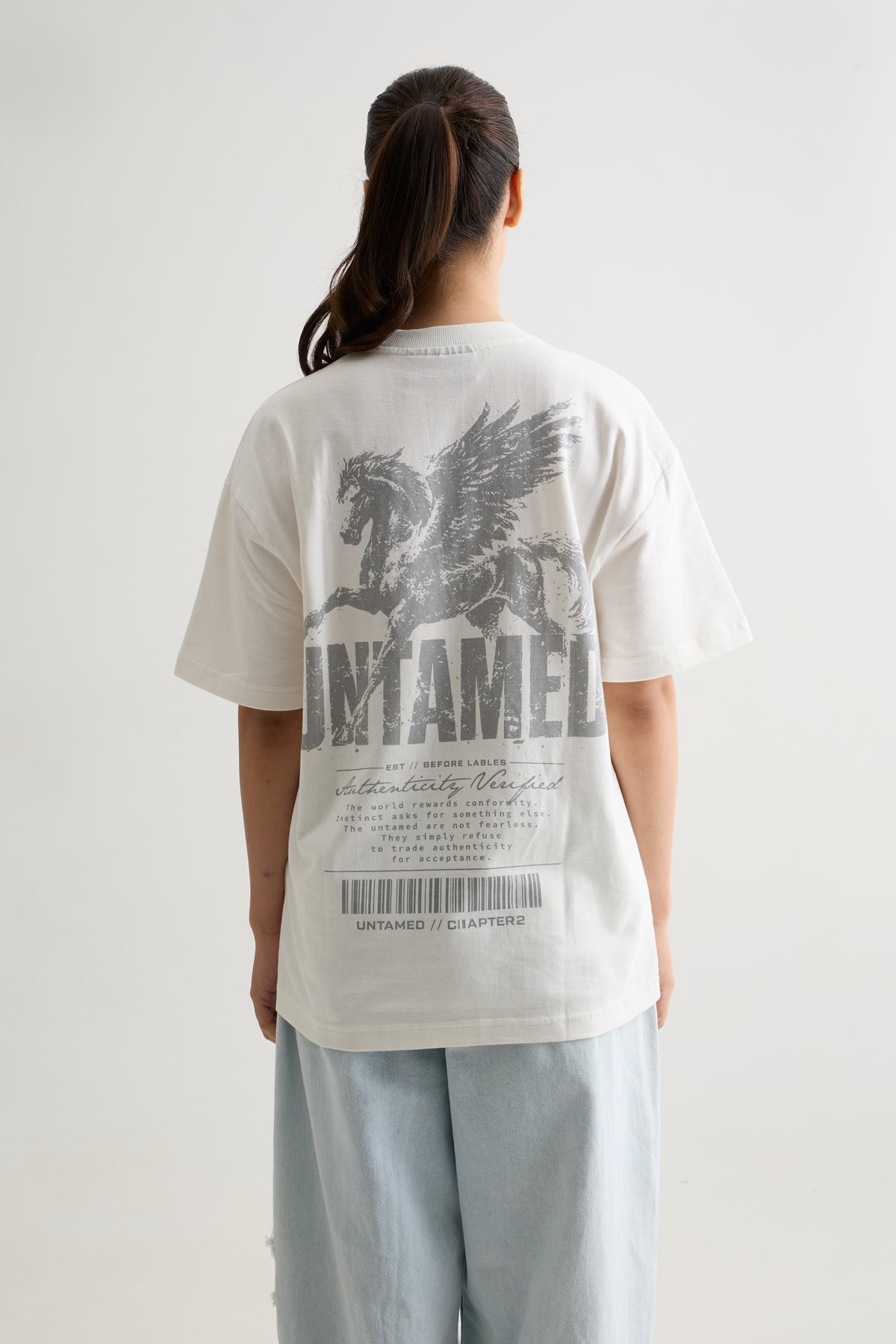 WHITE UNTAMED T-SHIRT
