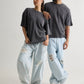 CHARCOAL WASH WAFFLE T-SHIRT