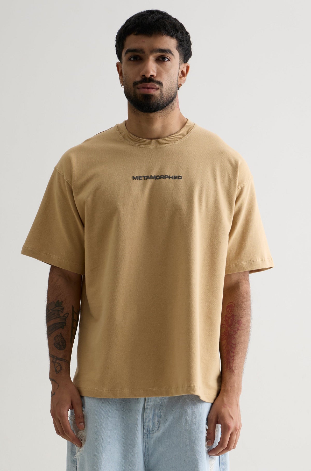 BEIGE METAMORPHED HANS T-SHIRT
