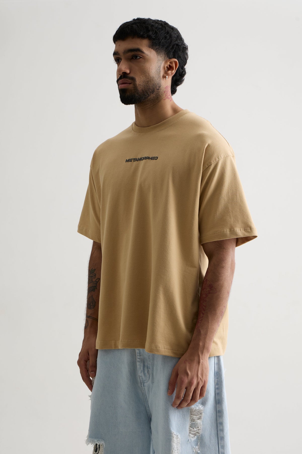 BEIGE METAMORPHED HANS T-SHIRT
