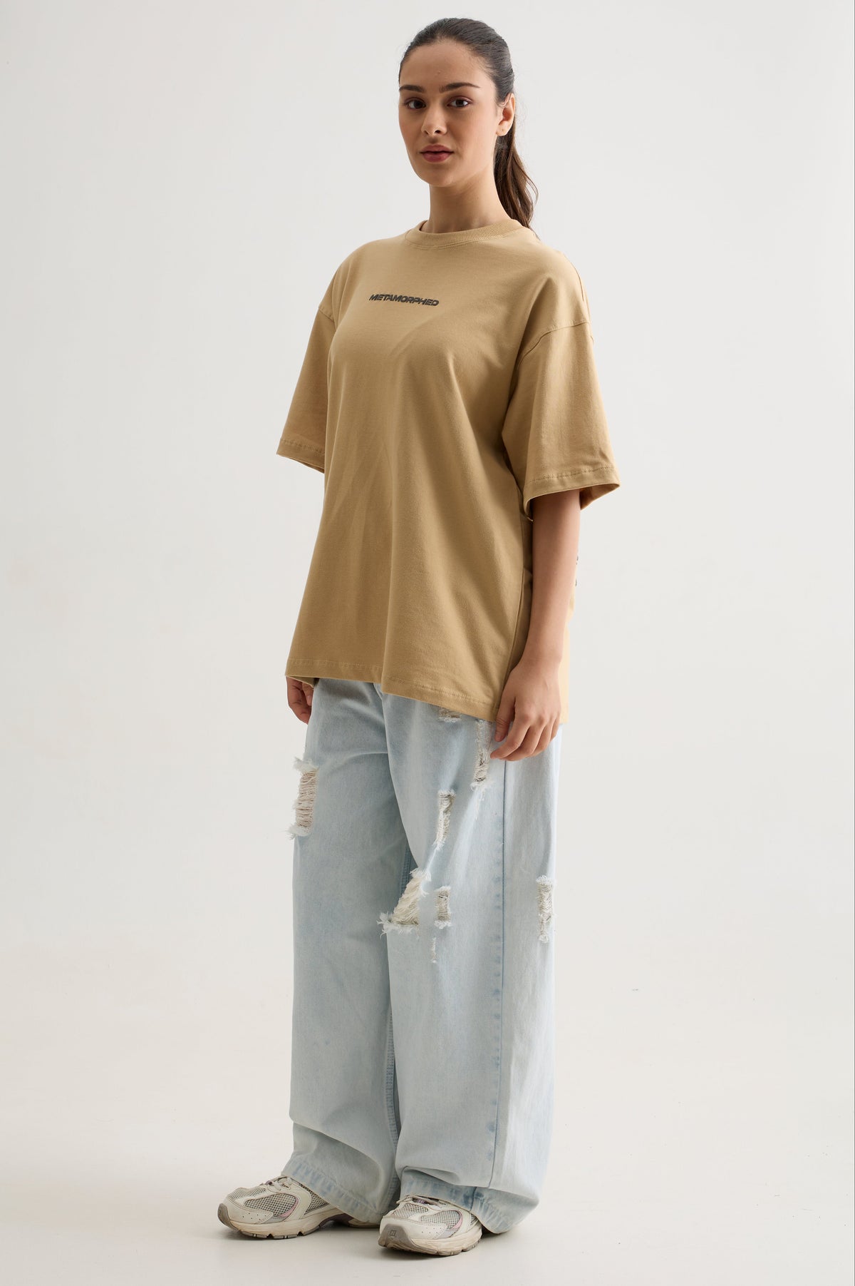 BEIGE METAMORPHED HANS T-SHIRT