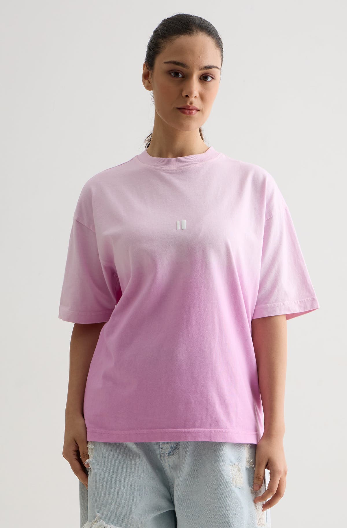 LILAC OMBRE WASH T-SHIRT