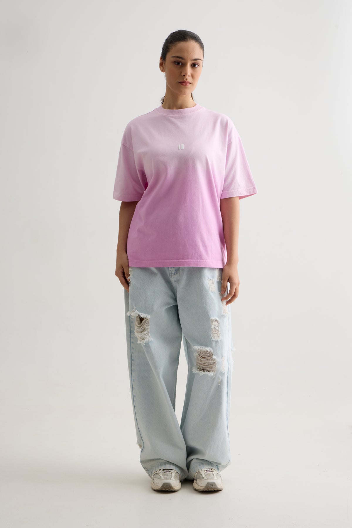 LILAC OMBRE WASH T-SHIRT