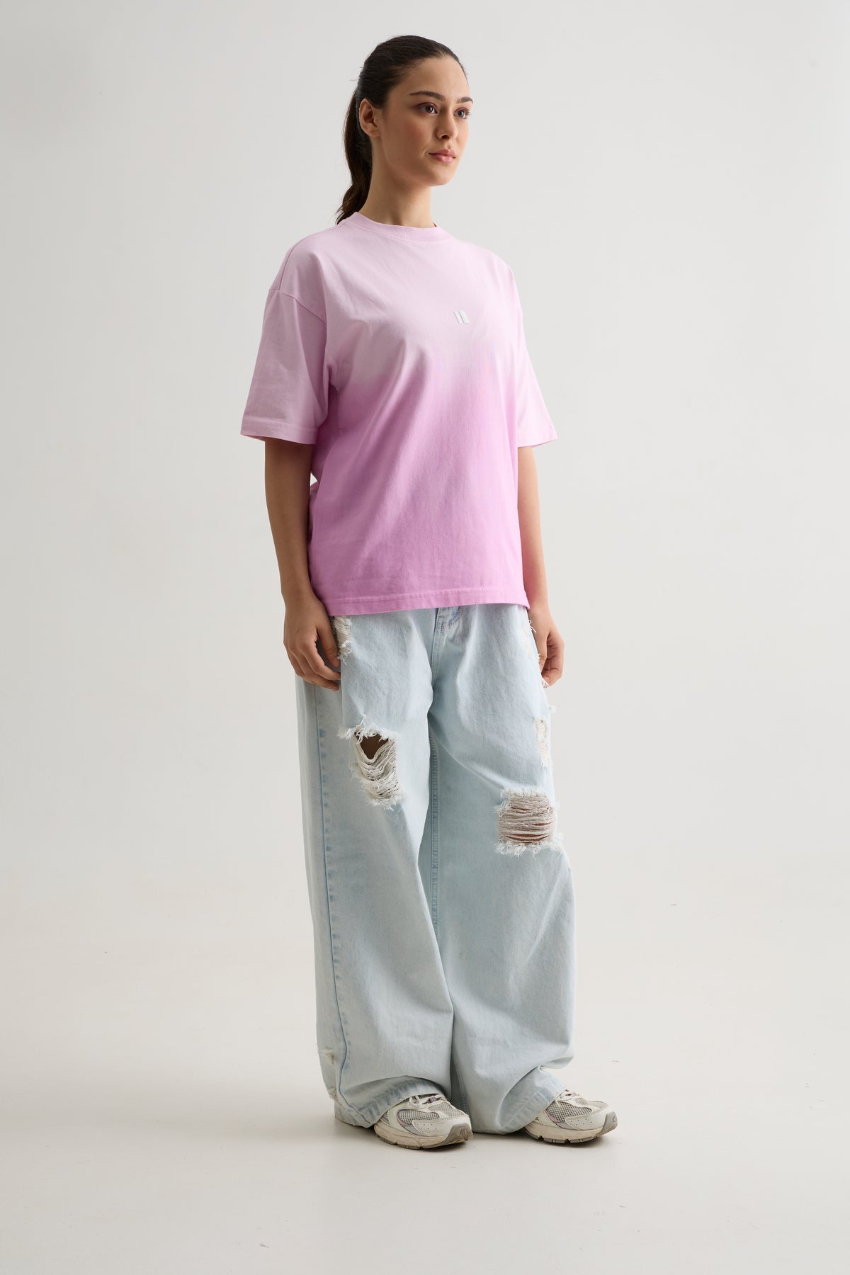 LILAC OMBRE WASH T-SHIRT