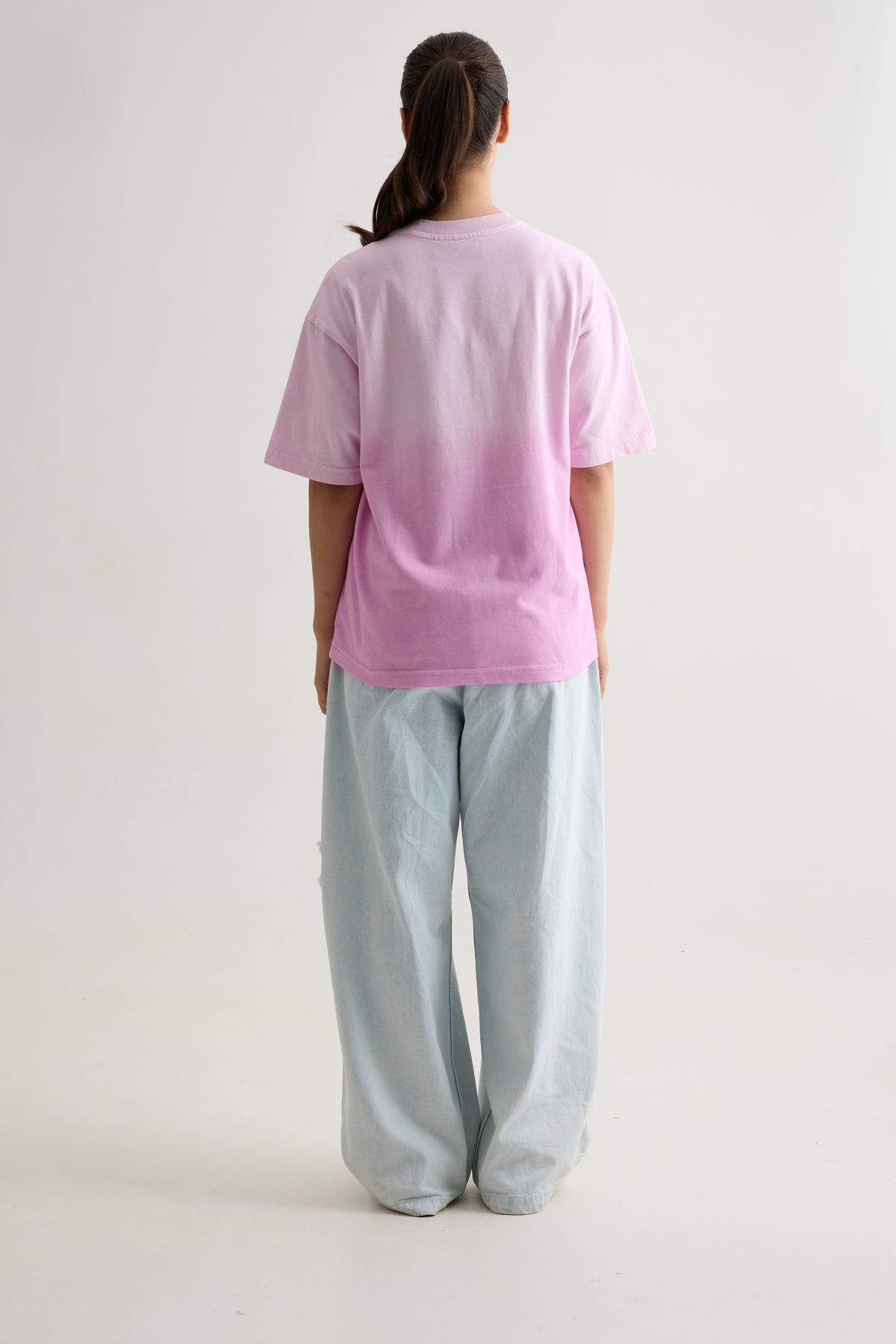 LILAC OMBRE WASH T-SHIRT