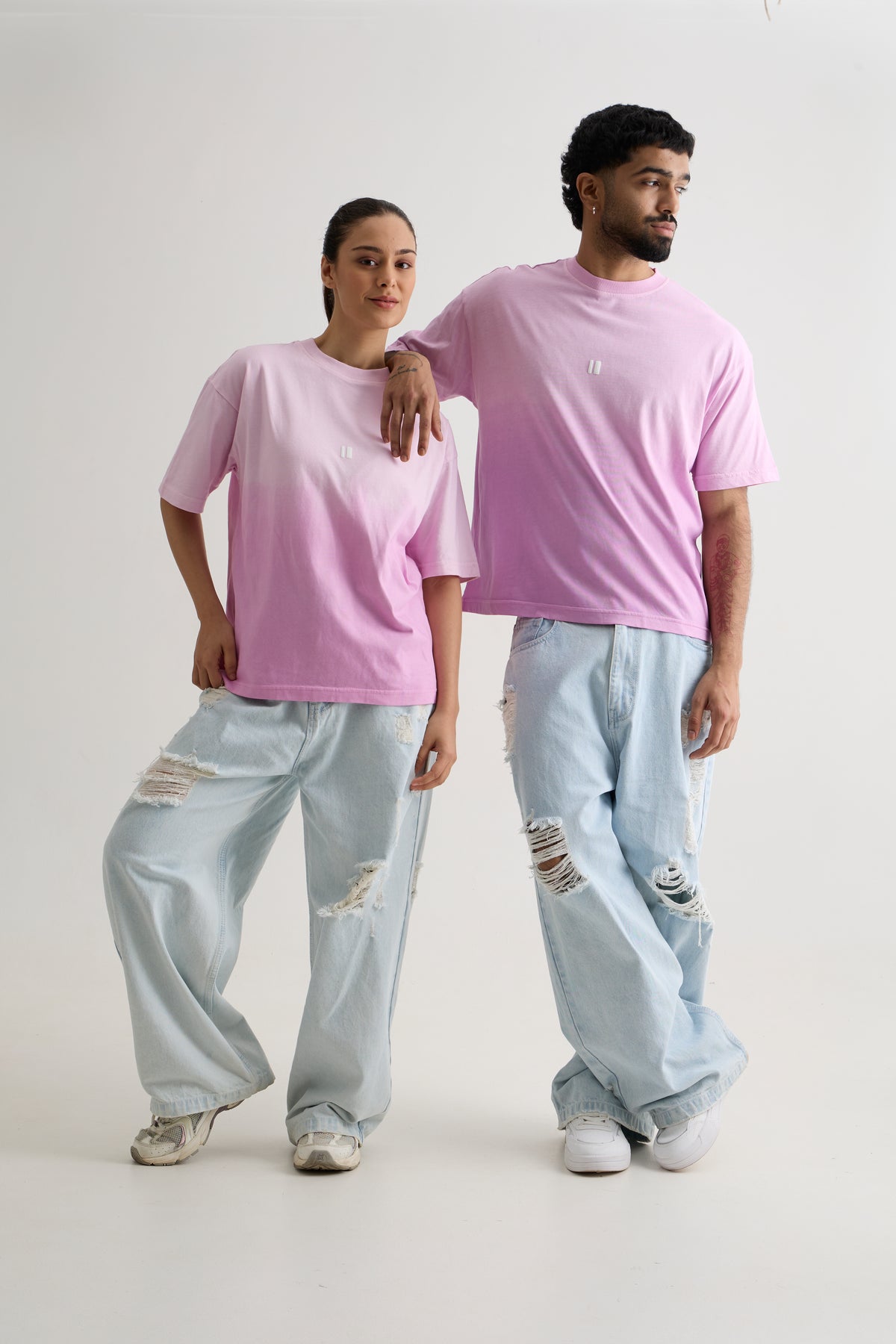LILAC OMBRE WASH T-SHIRT
