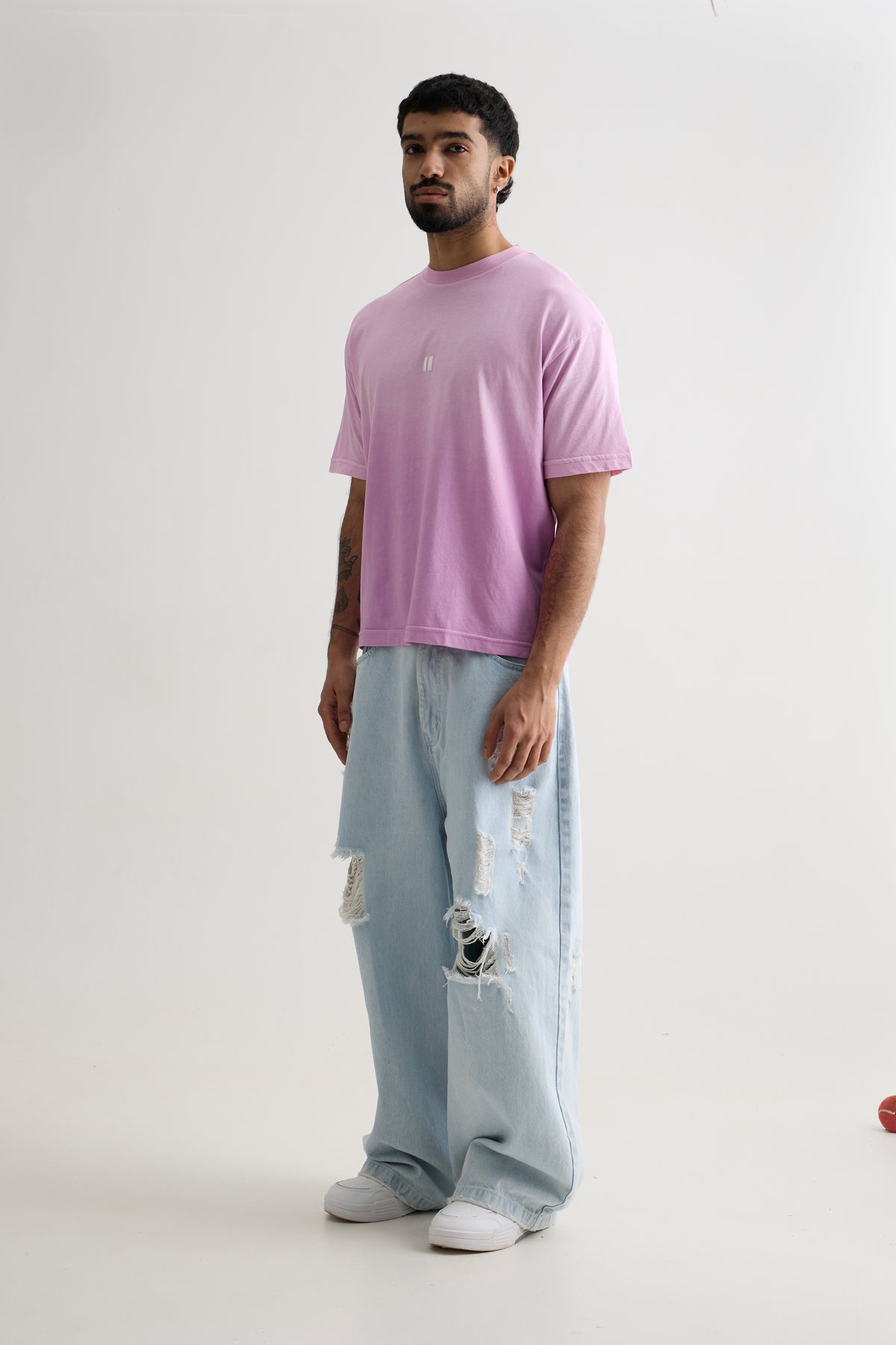 LILAC OMBRE WASH T-SHIRT