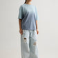 BLUE OMBRE WASH T-SHIRT