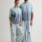 BLUE OMBRE WASH T-SHIRT