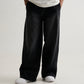 BLACK WASH DENIM BAGGY JOGGERS