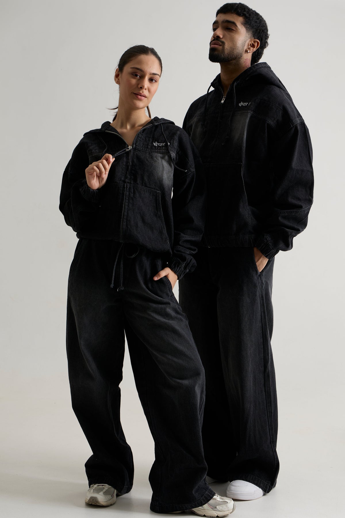 Black Wash Denim Co-Ord