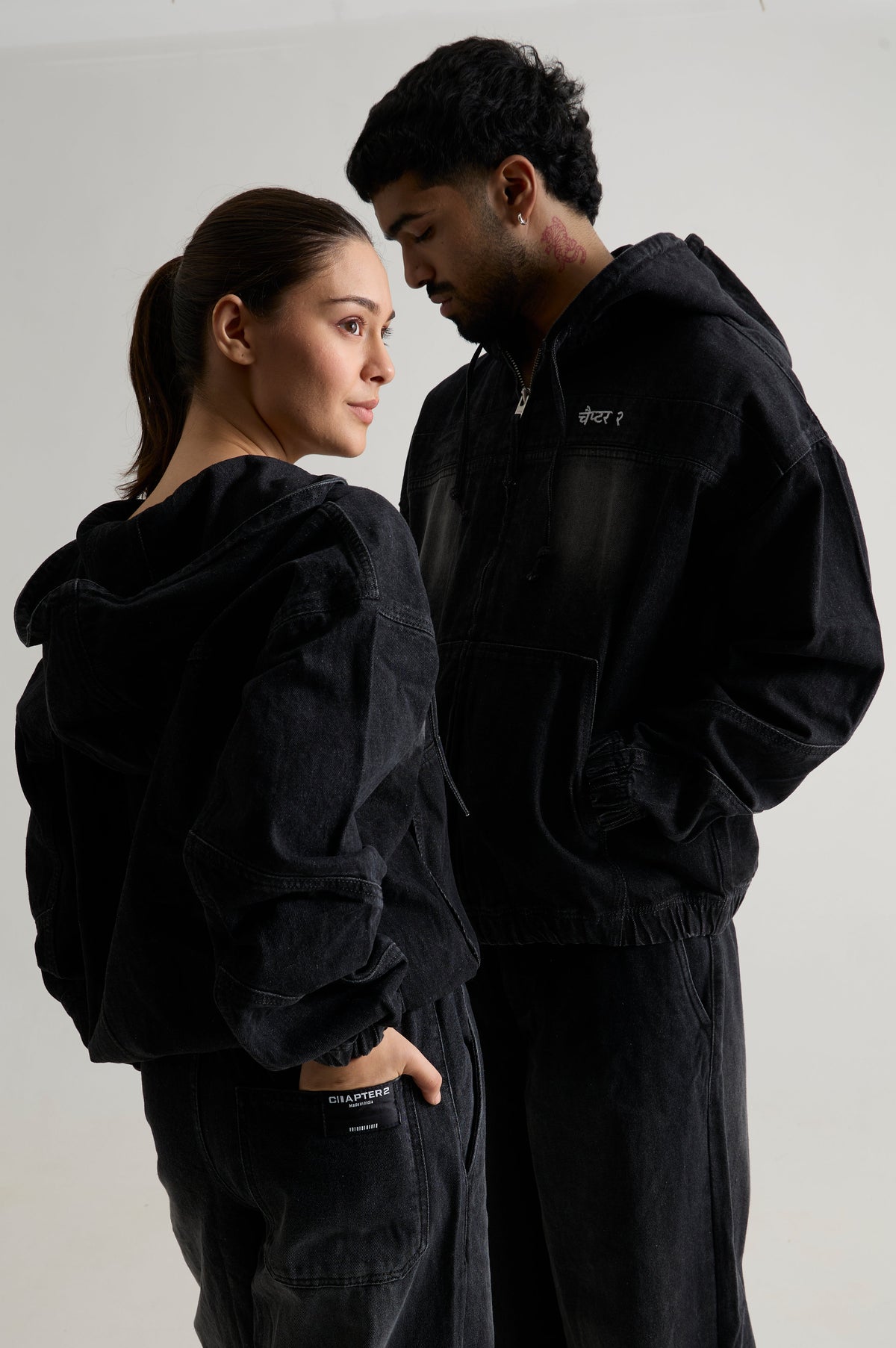 Black Wash Denim Co-Ord
