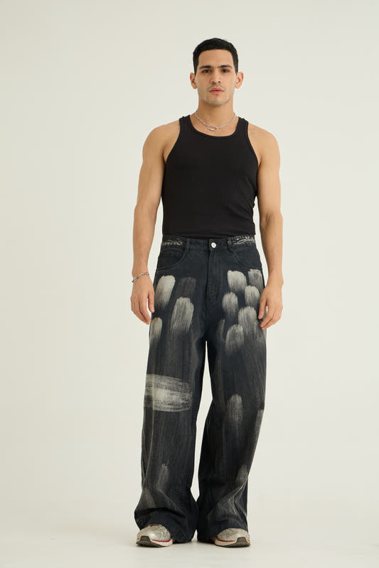 Chapter2Drip Brushed baggy denims — view 2
