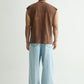 MINERAL WASH BROWN VEST