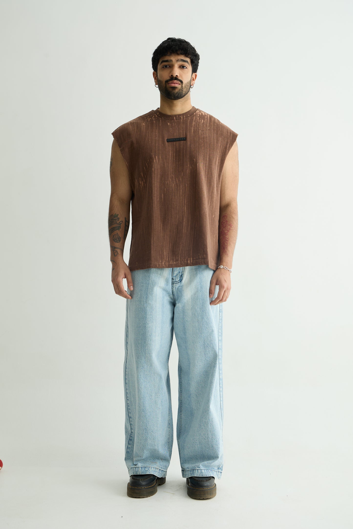 MINERAL WASH BROWN VEST