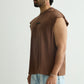 MINERAL WASH BROWN VEST