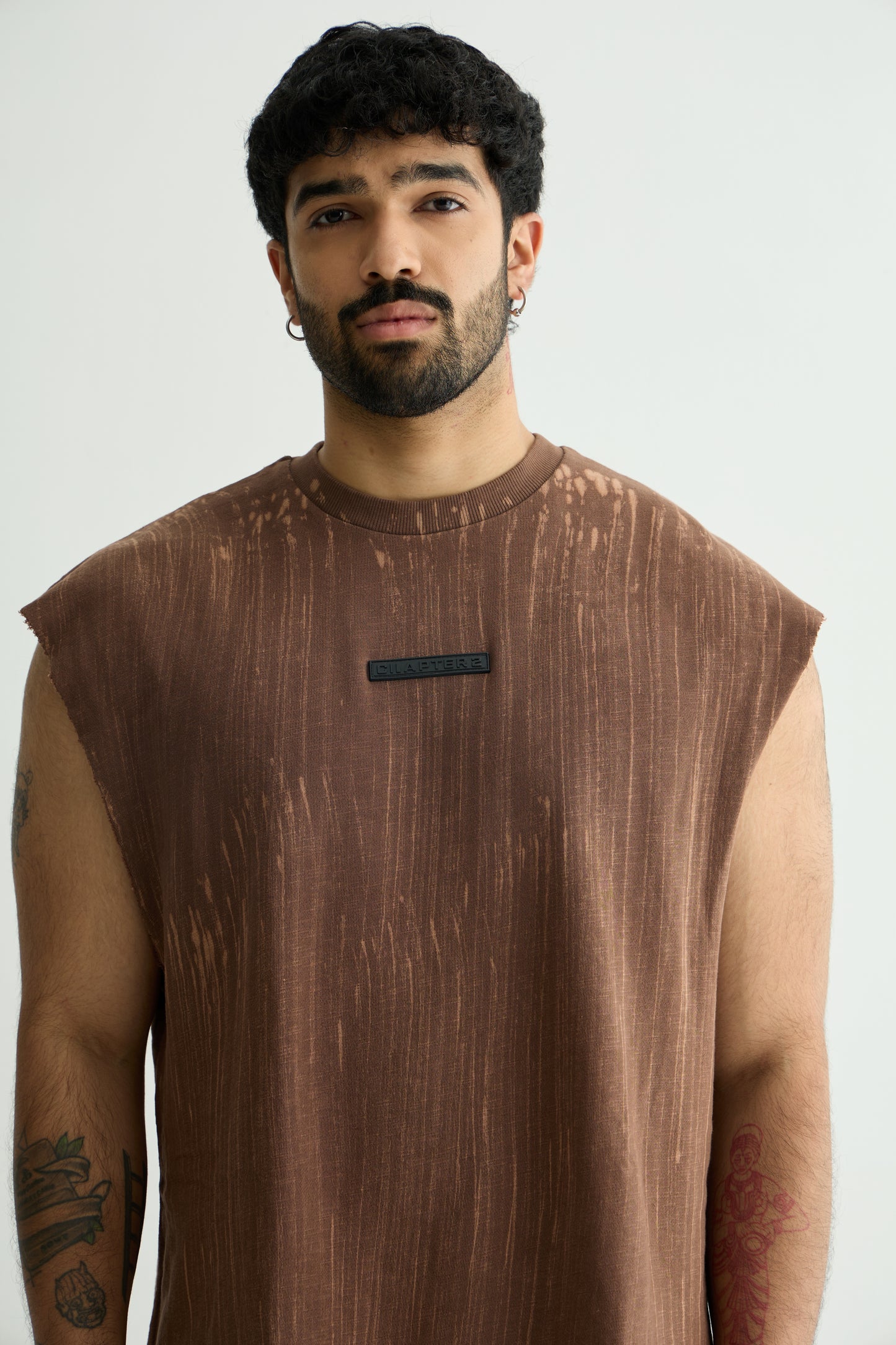 MINERAL WASH BROWN VEST