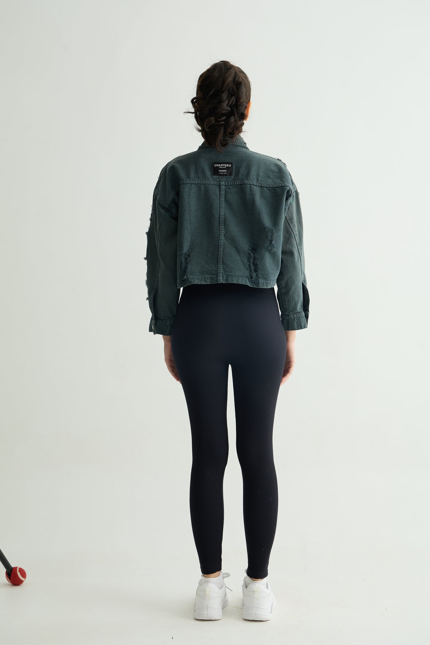 Olive Cropped Jacket