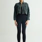 Olive Cropped Jacket