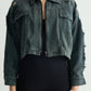 Olive Cropped Jacket